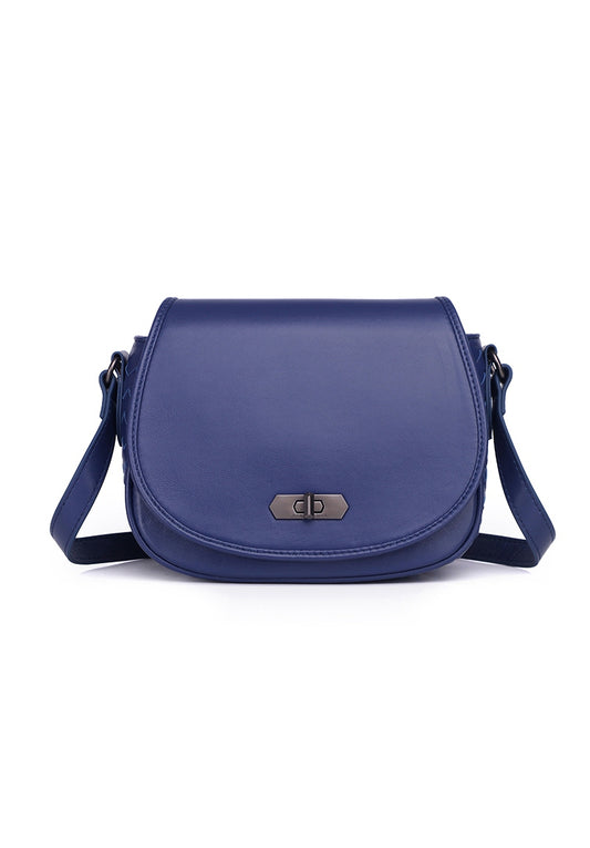 JULES Genuine Leather Sling / Shoulder Bag - NAVY BLUE