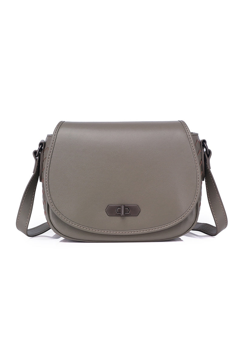 JULES Genuine Leather Sling / Shoulder Bag - SLATE GREY